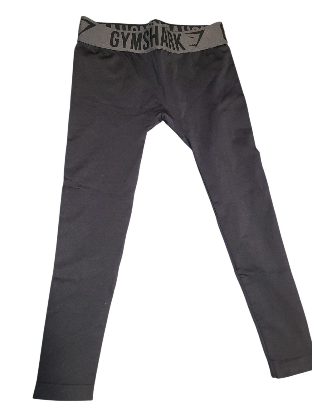 GYMSHARK Black Leggings with Branded Waistband SIZE XS